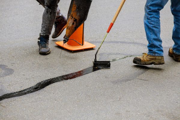 Parking Lot Crack Sealing in Green Valley